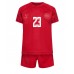 Danmark Pierre-Emile Hojbjerg #23 Replika Babytøj Hjemmebanesæt Børn VM 2022 Kortærmet (+ Korte bukser)